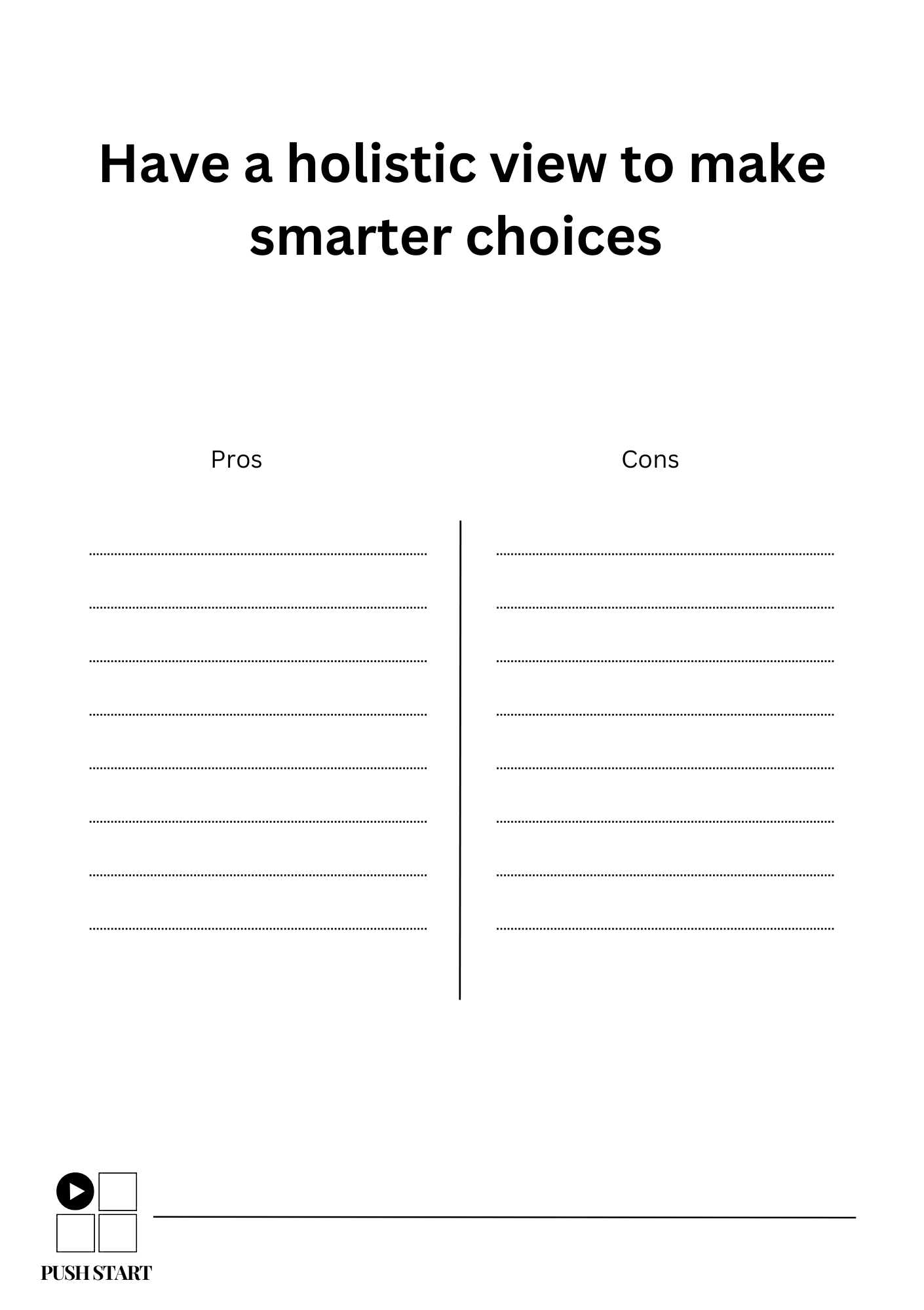 Daily Decision Pad