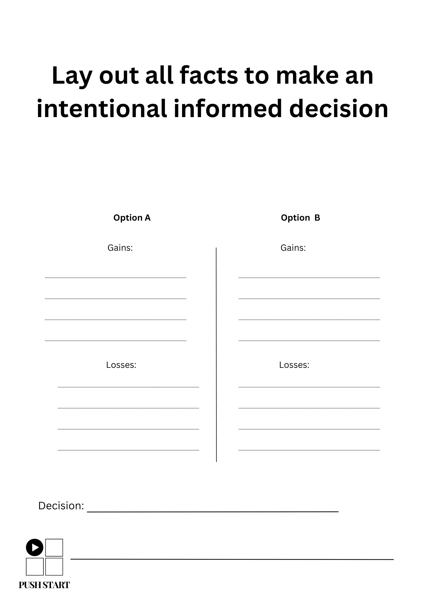 Daily Decision Pad